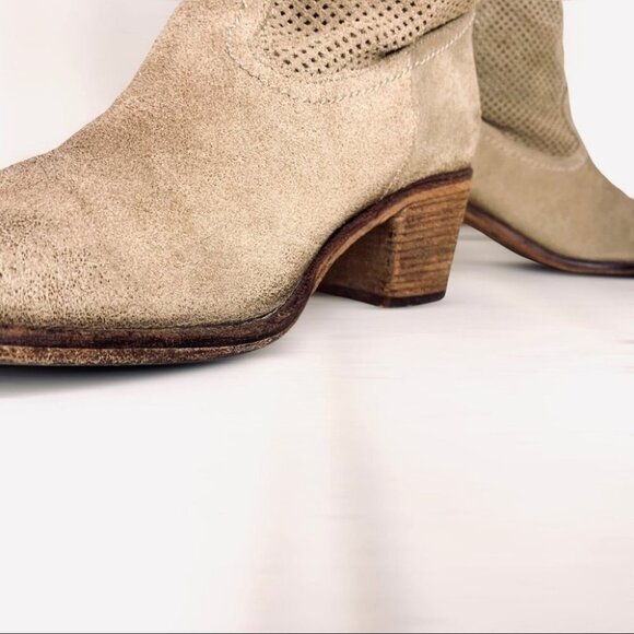 ITALIAN SOFT SUEDE BLOCK BOOTIES MADE IN ITALY - Picture 9 of 16
